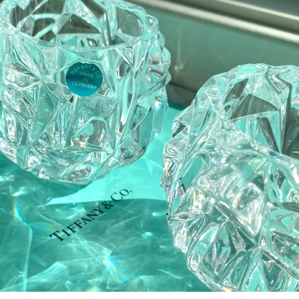 PAIR✨Tiffany Crystal Votive Candle Holders - Picture 3 of 5